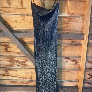 BRAND NEW PRETTY LITTLE THINGS BLACK SPARKLY DRESS